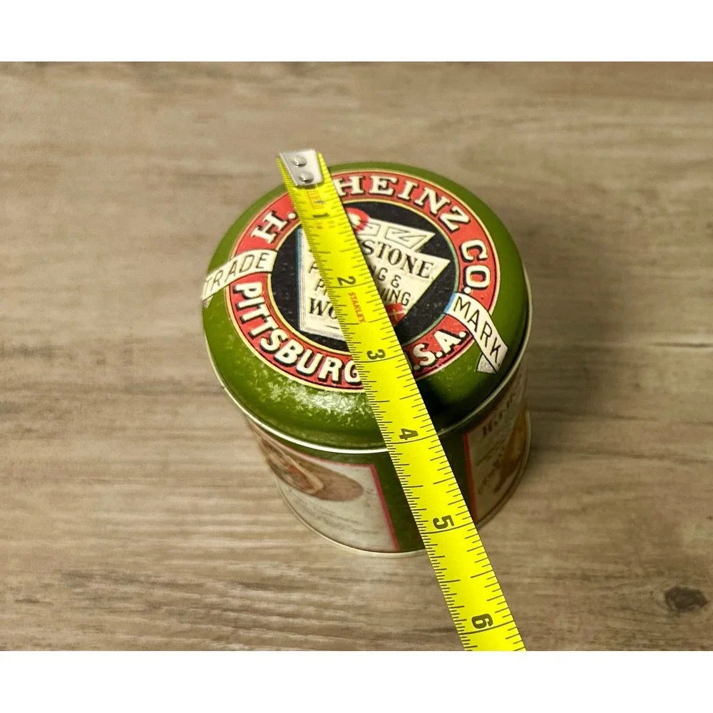 Vintage 1992 H J Heinz Co‎ Keystone Pickling Works Tin Container Pittsburgh USA